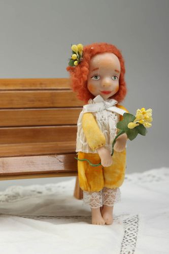 Кукла из полимерной глины ручной работы дизайнерская кукла авторская игрушка - MADEheart.com