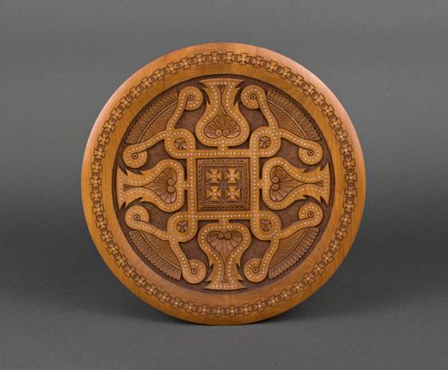 Декоративная деревянная тарелка  - MADEheart.com