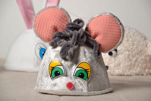 Детская шапка в виде мышки на Новый год - MADEheart.com