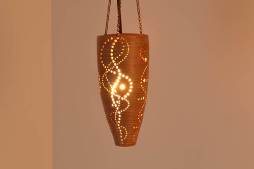 Luminaria artesanal de cerâmica - MADEheart.com