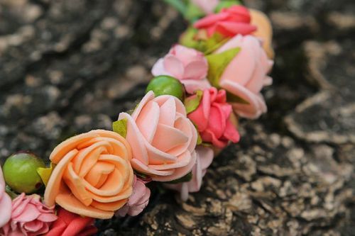 Wreath headband Roses - MADEheart.com