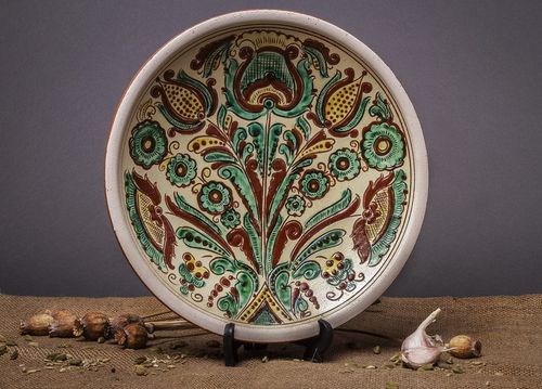 Plato decorativo de cerámica - MADEheart.com