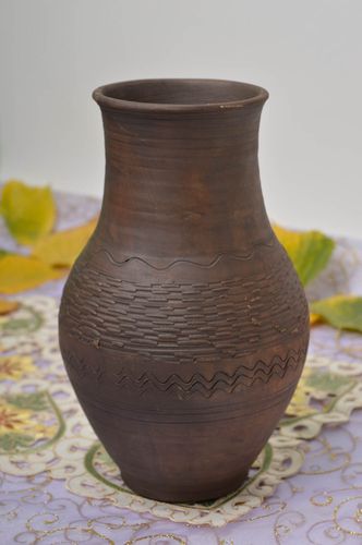 Brocca in ceramica fatta a mano brocca per bevande stoviglie in argilla - MADEheart.com