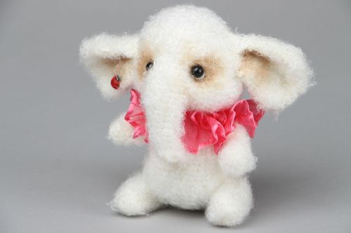 Soft crocheted toy Ice Cream Elephant - MADEheart.com