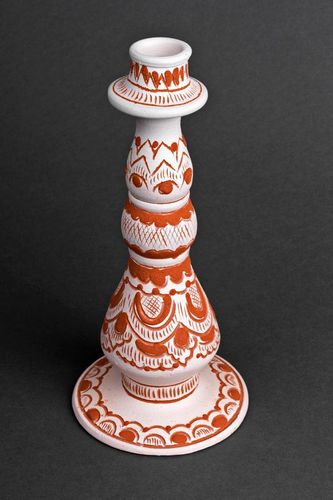 Castiçal de cerâmica feito à mão - MADEheart.com