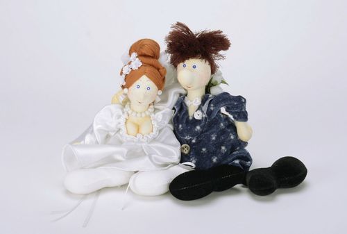 Bonecas macias Casal de casamento - MADEheart.com