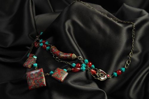 Handmade Schmuck Collier Halskette für Frauen Designer Schmuck modisch stilvoll - MADEheart.com