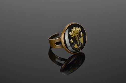 Кольцо с полевыми цветами  - MADEheart.com