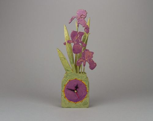 Lorologio a forma di fiore fatto a mano Lorologio decorativo da parete - MADEheart.com