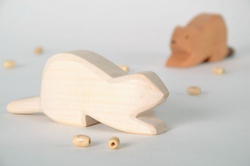 Figurilla de madera Castor - MADEheart.com