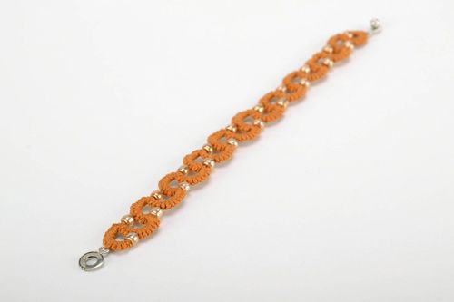Bracelet tressé brun en fils de coton - MADEheart.com