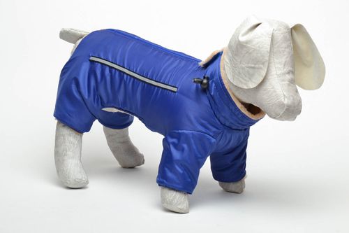 Combinaison pour chien bleue en polyester  - MADEheart.com