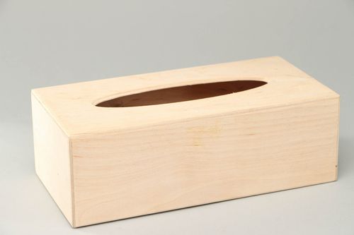Tücherbox aus Holz für Decoupage - MADEheart.com