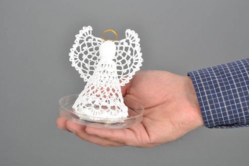 Brinquedo do Natal de malha feito de fios de algodão - MADEheart.com