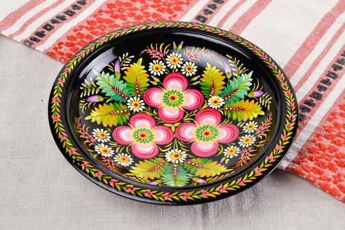 Handmade plate designer panel on wall unusual gift decorative use only - MADEheart.com
