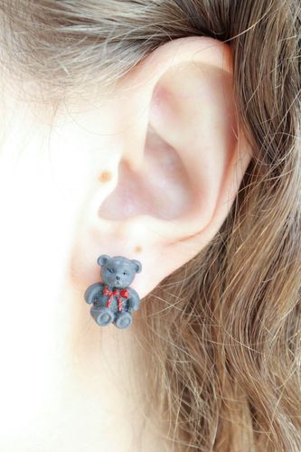 Bear earrings  - MADEheart.com