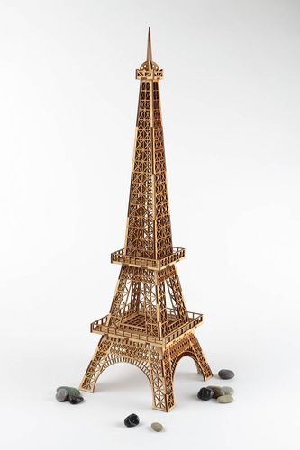 Figura para pintar artesanal regalo original decoración creativa Torre Eiffel - MADEheart.com
