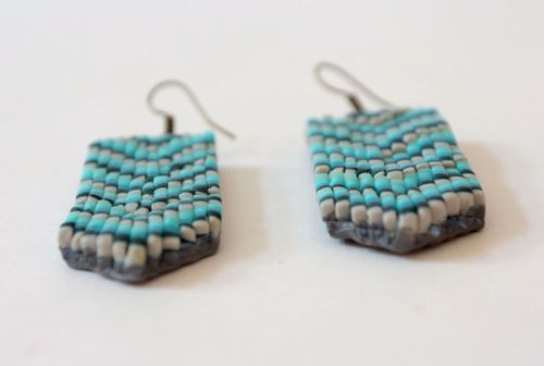 Earrings made of polymer clay - MADEheart.com