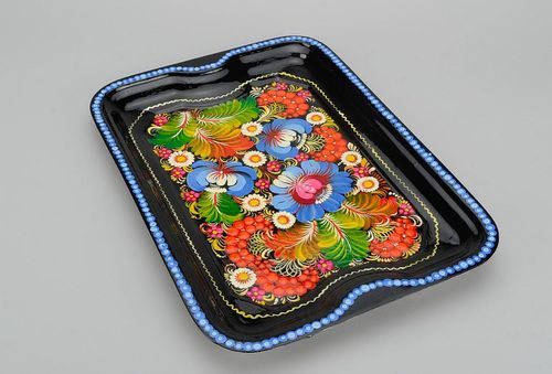 Painted tray made of food steel - MADEheart.com