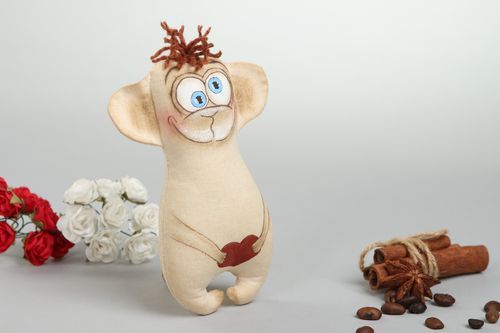 Juguete artesanal aromatizado muñeco de peluche decorativo regalo original Mono - MADEheart.com