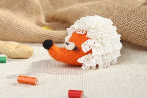 Soft toy made from wool Hedgehog, felting - MADEheart.com