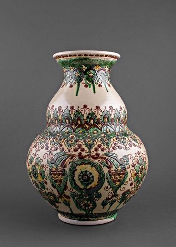 Vaso de cerâmica com pintura - MADEheart.com