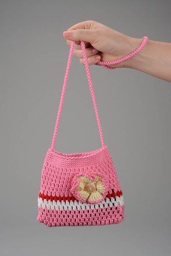 Rosige Tasche aus italienischer Baumwolle - MADEheart.com