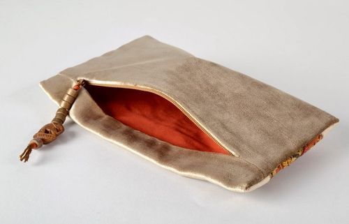 Bolsa de belleza-clutch con dibujo anaranjado - MADEheart.com