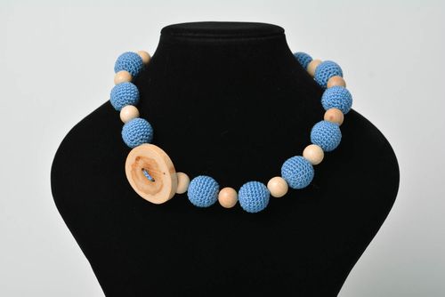 Collar de moda hecho a mano madera accesorio de madera regalo personalizado - MADEheart.com
