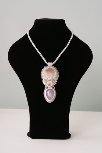 Evening necklace with amethyst - MADEheart.com