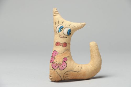 Gatto carino fatto a mano pupazzo di peluche giocattolo simpatico da bambini - MADEheart.com