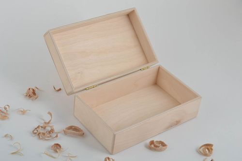 Handmade wooden blank box plywood blank box decoupage blanks gift ideas - MADEheart.com