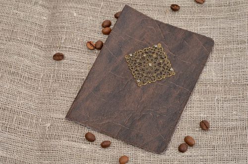 Handmade passport cover unusual cover for passport leather accessory gift ideas - MADEheart.com