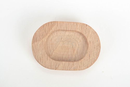 Support ovale pour bijoux en bois de chêne fait main à décorer ou peindre - MADEheart.com