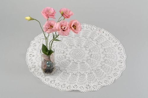 Handmade textile napkin knitted napkin for table home textiles interior ideas - MADEheart.com