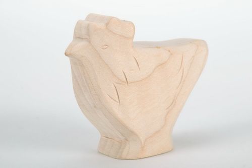Estatueta de madeira Galinha - MADEheart.com