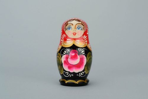 Matrioska dipinta fatta a mano decorazione da casa bambole russe di legno - MADEheart.com