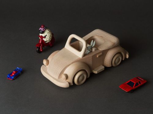 Wooden blank toy car - MADEheart.com
