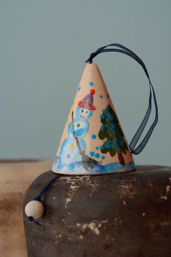 Ceramic bell Winter - MADEheart.com