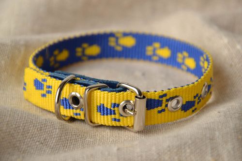 Fabric dog collar - MADEheart.com