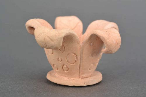 Candelero de cerámica Flor - MADEheart.com