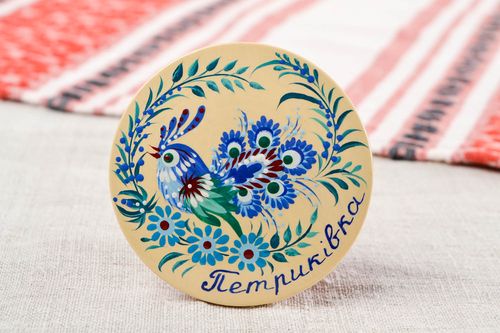 Handmade Kühlschrank Magnet Deko für die Küche Wohn Accessoire blauer Vogel - MADEheart.com