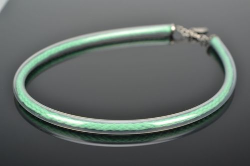 Womens necklace of mint color - MADEheart.com