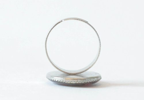 Bague ronde originale en métal faite main - MADEheart.com