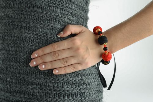 Womens bracelet with ribbon - MADEheart.com