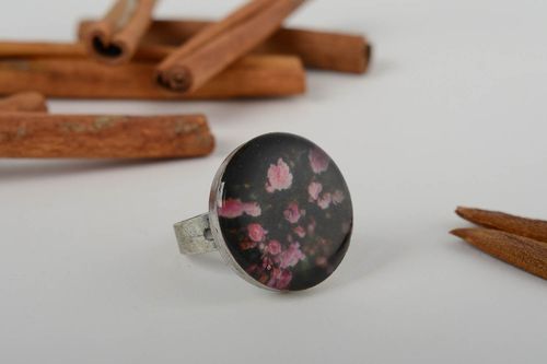 Кольцо ручной работы кольцо из металла винтажное кольцо с эпоксидной смолой - MADEheart.com