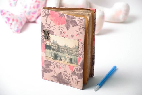 Notizbuch handmade mit weichem Einband - MADEheart.com