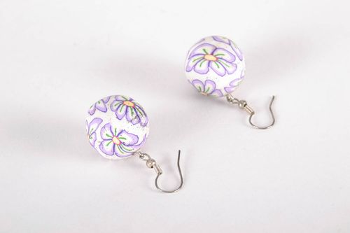 Earrings made using kaleidoscope technique - MADEheart.com