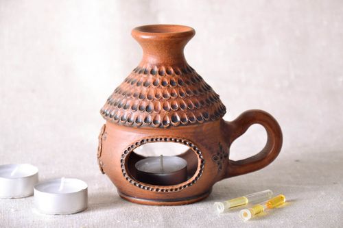 Queimador de óleo de cerâmica feito à mão - MADEheart.com