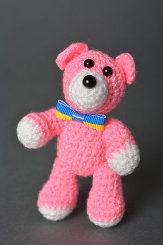 Peluche original hecho a mano juguete tejido al crochet regalo para niño Oso - MADEheart.com